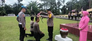 Bintara Remaja Polres Kuansing Angkatan 50 Tahun 2023 Jalani Kegiatan Pengenalan Lingkungan